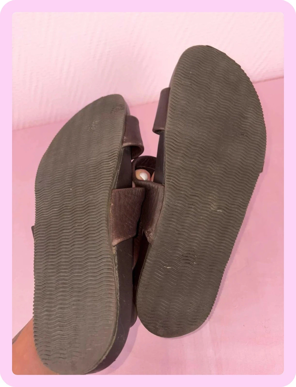 sandálias masculinas em couro marrom made in italy tamanho 42,5 – photo 5